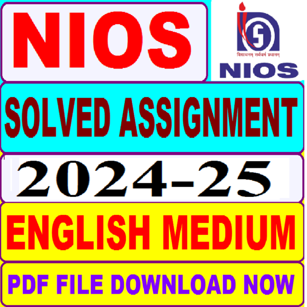 NIOS GEOGRAPHY 316 Solved Assignment 2024-25 in English