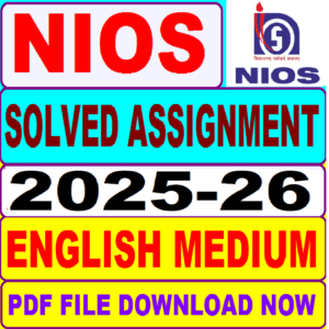 NIOS PHYSICAL EDUCATION 373 Solved Assignment 2025-26 in English